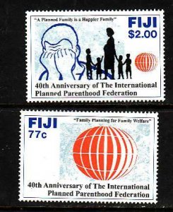 Fiji-Sc#674-5- id9-unused NH set-Planned Parenthood-1992-