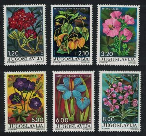 Yugoslavia Flowers 6v 1975 MNH SG#1685-1690