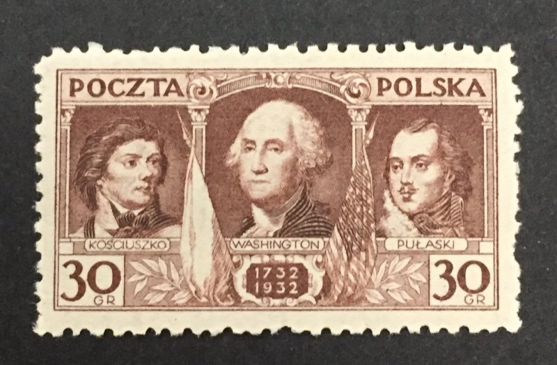 Poland 1932 #267, 200th Anniversary George Washington, MNH(see note).