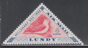 Great Britain,  4p Lundy Island Local, 124 MNH