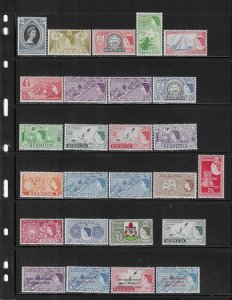 BERMUDA SMALL SELECTION 1946 TO 1965 (SCOTT #131 TO 200)-MINT MOST NEVER HINGED