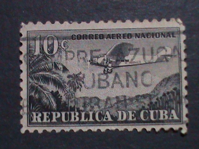 ​CUBA-AIRMIAL- VERY OLD CUBA AIR PLANES STAMPS USED- VF WE SHIP TO WORLD WIDE.