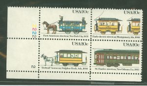 United States #2062a Mint (NH) Plate Block (Cars)