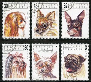 Bulgaria Scott 3635-40 UNHOG(CTO) - 1991 Dogs Issue - SCV $2.10