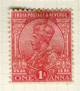 INDIA; 1911-22 early GV issue fine Mint hinged Shade of 1a. value