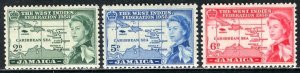 Jamaica; 1958: Sc. # 175-177:  MLH Cpl. Set