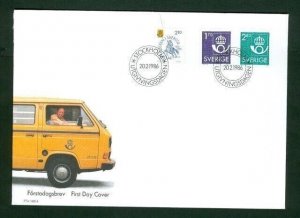 Sweden. FDC 1986. The Post Office 350 year. Engraver  Z Jakus