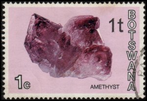 Botswana 155 - Used - 1t on 1c Amethyst (1976) (cv $1.10)