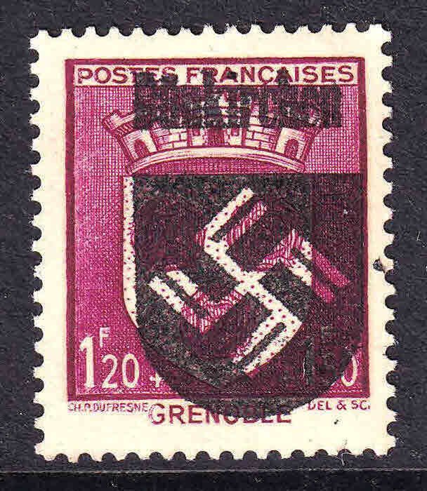 FRANCE DÜNKIRCHEN OVERPRINT OG NH U/M F/VF BEAUTIFUL GUM