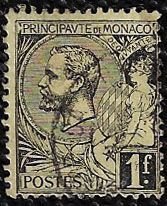 Monaco 1891 Sc 26 U vg