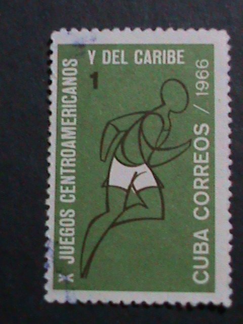 ​CUBA-1966-SC#1111-7 VERY OLD CUBA STAMPS-10TH CENTRAL AMERICA GAMES USED-VF