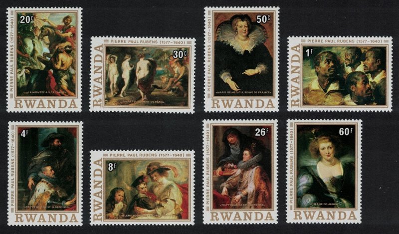 Rwanda Peter Paul Rubens Paintings 8v 1977 MNH SG#823-830