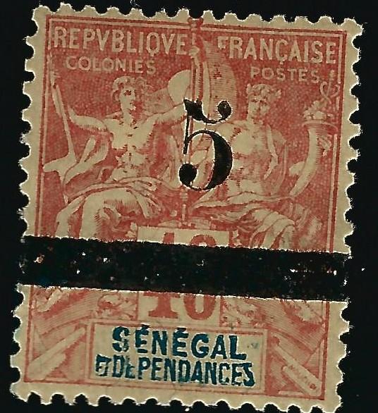 Senegal (Scott #53) Mint OG F-VF hr CV $17.50...Buy before prices go up!