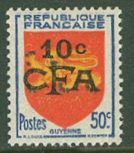 France-Reunion # 283   10c CFA  Coat of Arms   (1) Unused