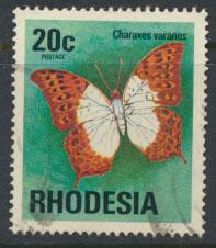 Rhodesia   SG 503  SC# 342 Used  Butterflies   see details 