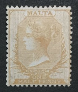 MOMEN: MALTA SG #3 1863 NO WMK UNUSED LOT #194333-2862