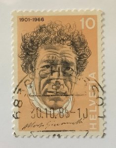 Switzerland 1972 Scott 546 used - 10c,  Alberto Giacometti