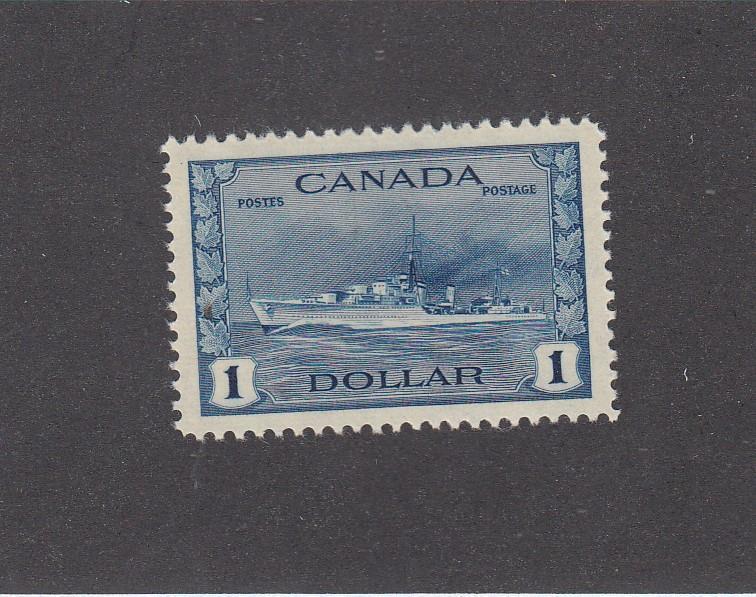 CANADA # 262 VF-MNH $1 DESTROYER CAT VALUE $150