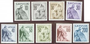 Latvia #318-326  Single (Complete Set)