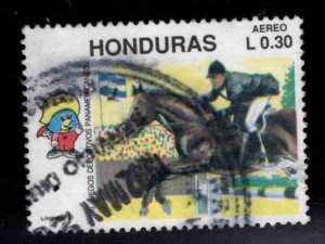 Honduras  Scott C826 Used Equestrian Horse Race Airmail  stamp