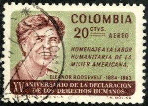 COLOMBIA #C462, USED AIRMAIL - 1964 - COLOMBIA222