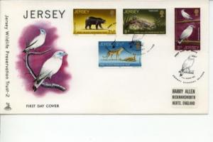 1972 Jersey Wildlife Preservation Trust 65-68 FDC