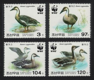 Korea WWF Birds Swan Goose 4v 2004 MNH SC#4399-4402 SG#N4450-N4453 MI#4823-4826