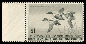 momen: US Stamps #RW12 Duck Mint OG NH VF