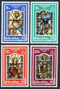 Gibraltar 334-337 blocks/4,MNH. Mi 342-345. Christmas 1976.Stained Glass Windows