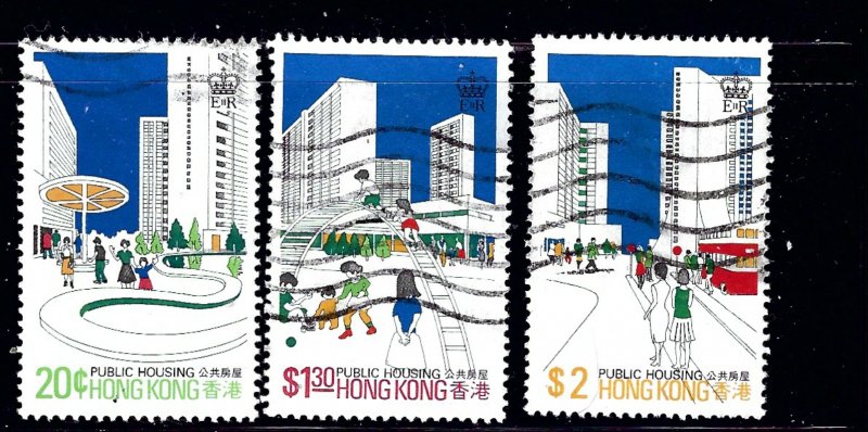 Hong Kong 376/378/379 Used 1981 issues   (p18)