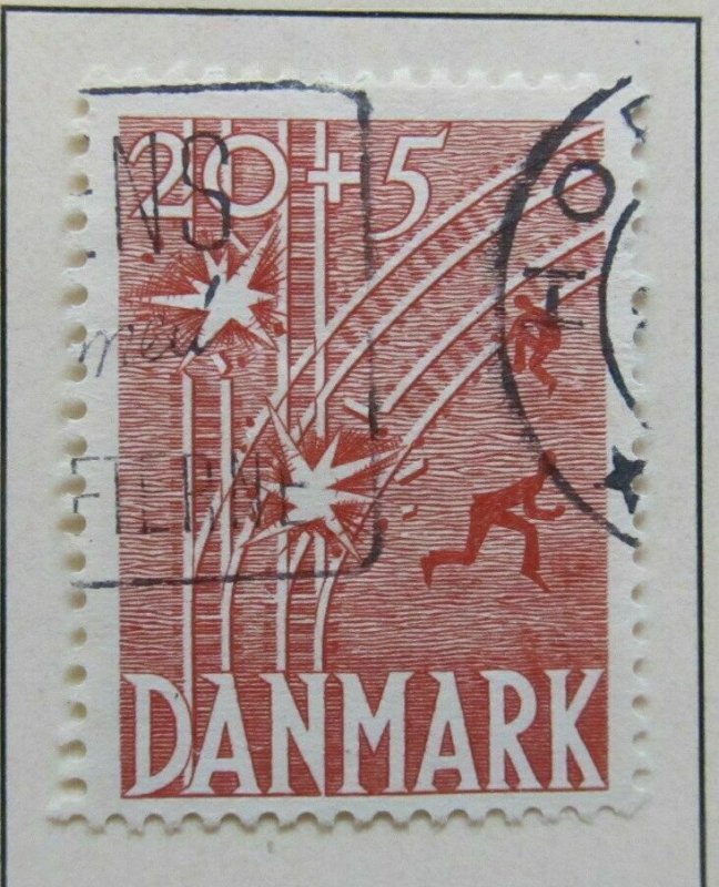 1947 A6P23#173 Denmark Semi-Postal Stamp 20o+5o Used-