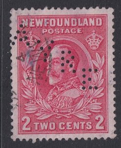 Newfoundland #185 Used AYRE Perfin