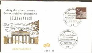 Germany 1966 Brandenburg Gate Architecture Sc 952 Cover ++B988-32