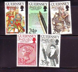 Guernsey Sc 520-4 1993 Thomas de la Rue stamps mint NH