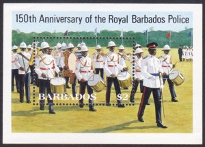 BARBADOS - 1985 150th ANNIVERSARY OF THE ROYAL BARBADOS POLICE MIN/SHT MNH
