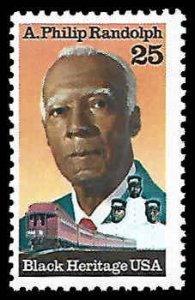 PCBstamps   US #2402 25c A.P. Randolph, Black Heritage, MNH, (28)