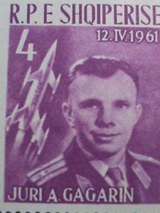 ​ALBANIA-1961 SC# 604-6 1ST SPACE HEROES-YURI GAGARIN & VOSTOK- MNH VERY FINE