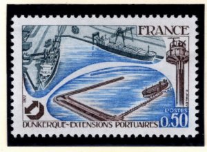 FRANCE Scott 1516 MNH** Dunkirk Harbor stamp