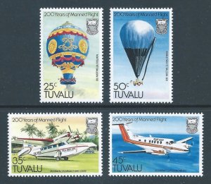 Tuvalu #208-11 NH Manned Flight Bi-Cent.