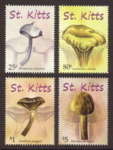 St. Kitts Sc# 758-61 MNH Mushrooms