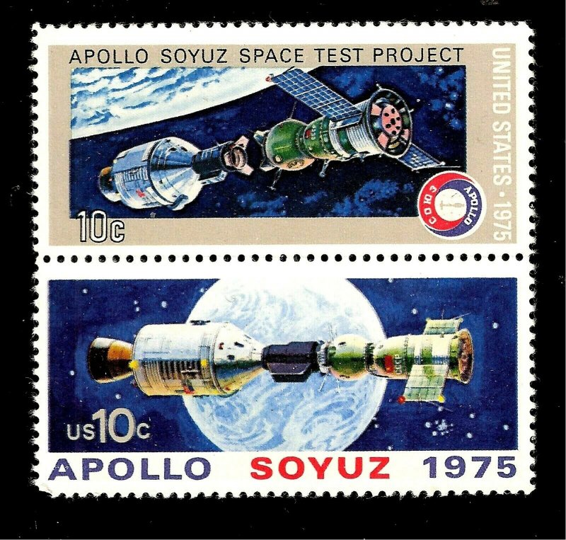  US 1975  Sc# 1569 - 70 10 c Apollo - Soyuz - Mint NH  - 2 Stamps