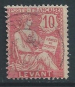 France-Offices in Turkey (Levant) #26 Used 10c Liberty, Equality, & Fraternity