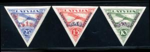 Latvia CB3-CB5 Mint Hinged air mail