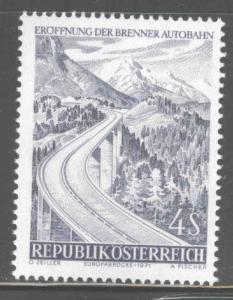 Austria Scott 907 MNH** 1971  Europa Bridge stamp