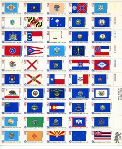 SCOTT  1633-82  STATE FLAGS  13¢  SHEET OF 50  MNH