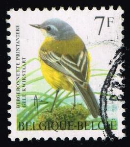 Belgium #1660 Bergeronnette printaniere Bird; Used (0.30)