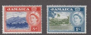 Jamaica # 167-168, Pictorial Definitive's, Mint NH, 1/3 Cat.