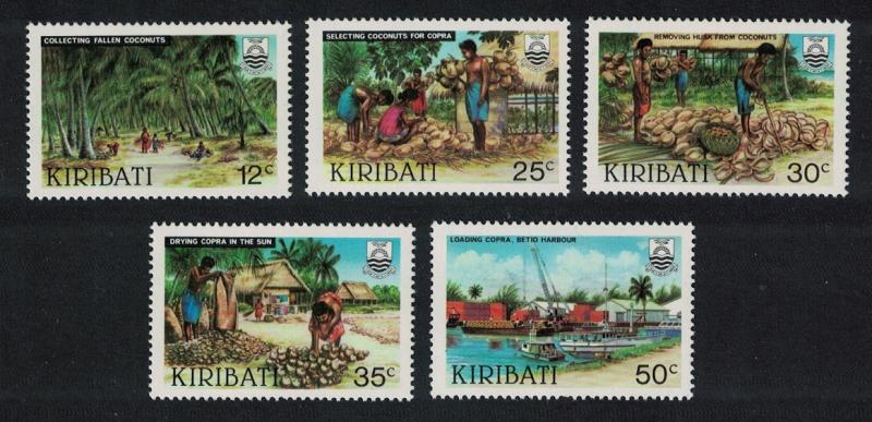 Kiribati Copra Industry 5v SG#205-209