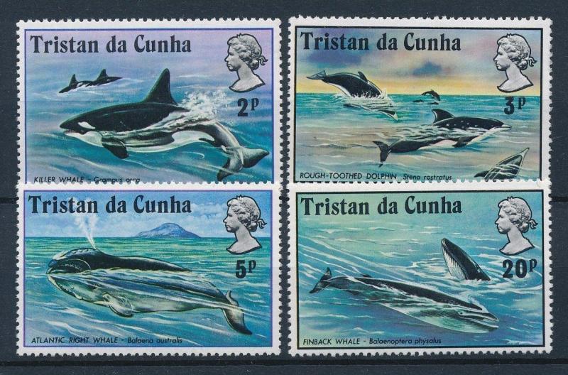 [27127] Tristan da Cunha 1975 Marine Life Whales Dolphin MNH