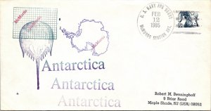 1985 US NAVY McMURDO + CACHET ( Postal History ), 1985, Polar